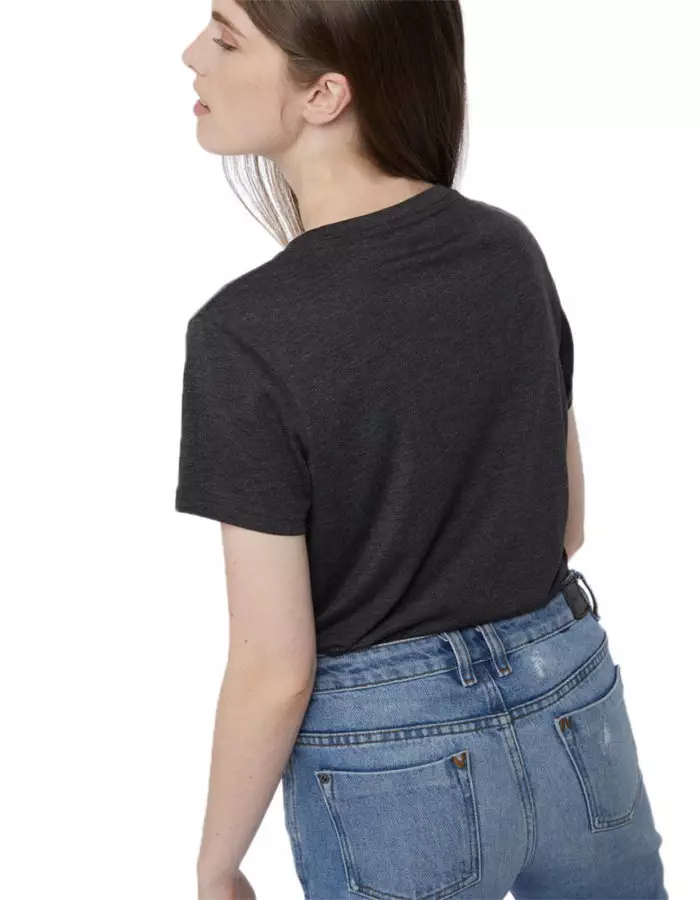 Juniper Classic női póló fekete TenTree modell hátulról