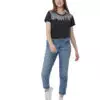 Juniper Classic női póló fekete TenTree modell teljesalak