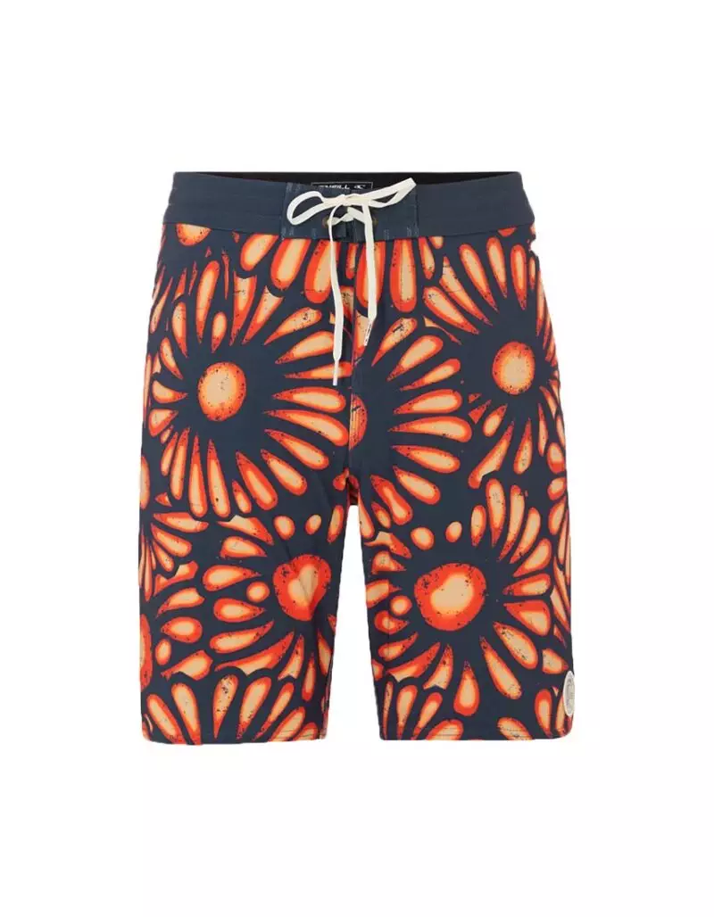 Oneill Blue hyperfreak sunburst boardshort újrahasznosított anyagból - ghost hátulról