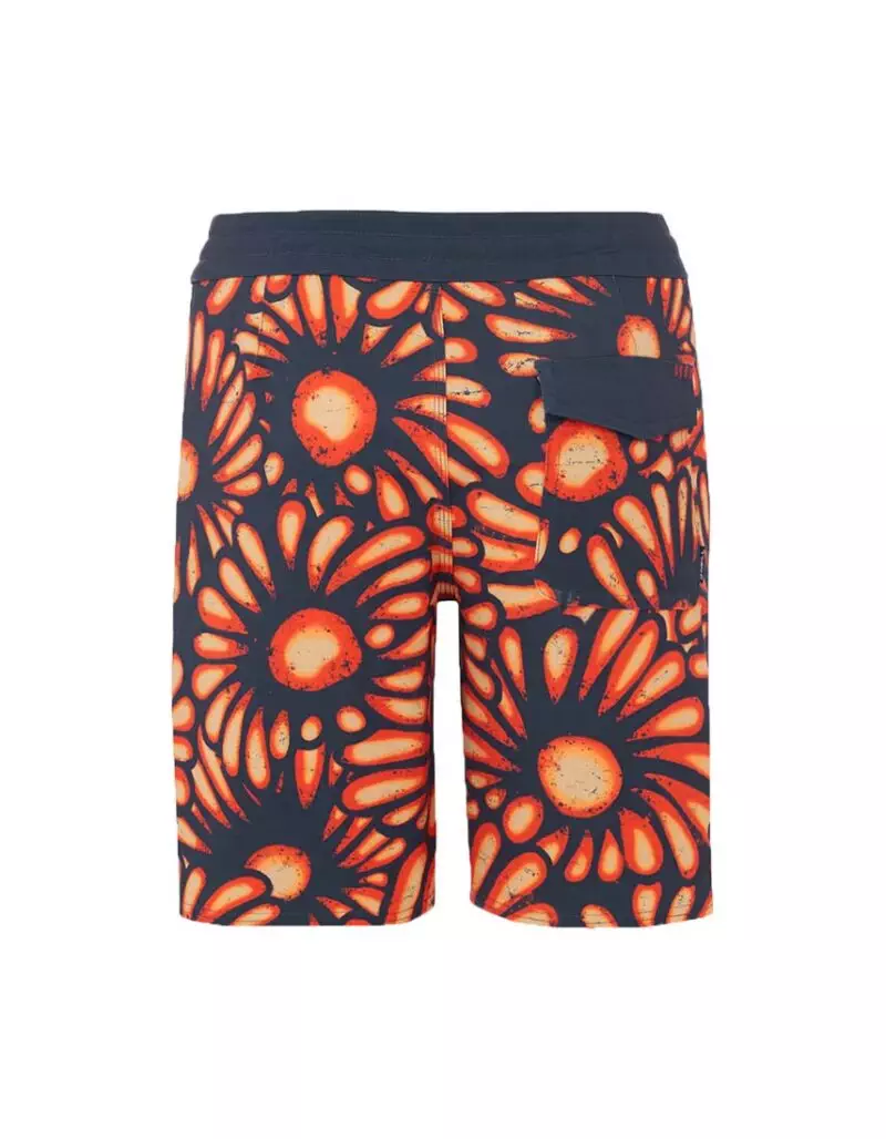 Oneill Blue hyperfreak sunburst boardshort újrahasznosított anyagból - ghost hátulról