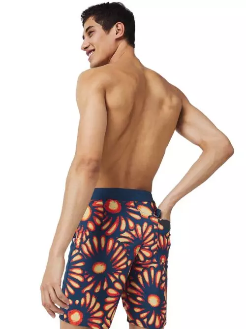 Oneill Blue hyperfreak sunburst boardshort újrahasznosított anyagból - modell hátulról full