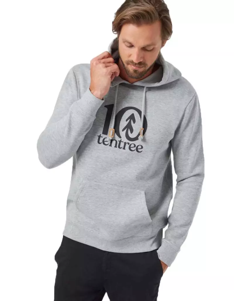 TenTree Logo Classic férfi kapucnis pulcsi biopamut előröl