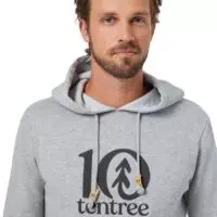 TenTree Logo Classic férfi kapucnis pulcsi biopamut közeli