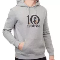 TenTree Logo Classic férfi kapucnis pulcsi biopamut előröl közeli