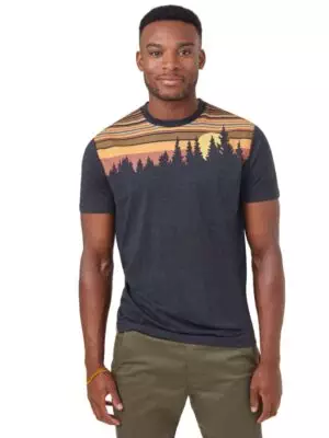 Retro Juniper férfi póló egyedi design, környezetbarát kivitel
