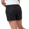 Tentree Instow tencel női rövidnadrág fekete modell hátulról