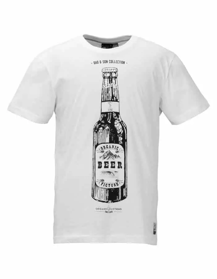 Beer can biopamut férfi póló magában