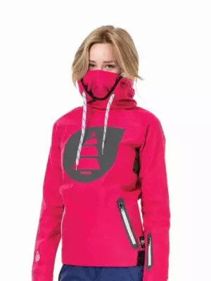 Miller női pulóver - technikai kapucnis felső - rózsaszín