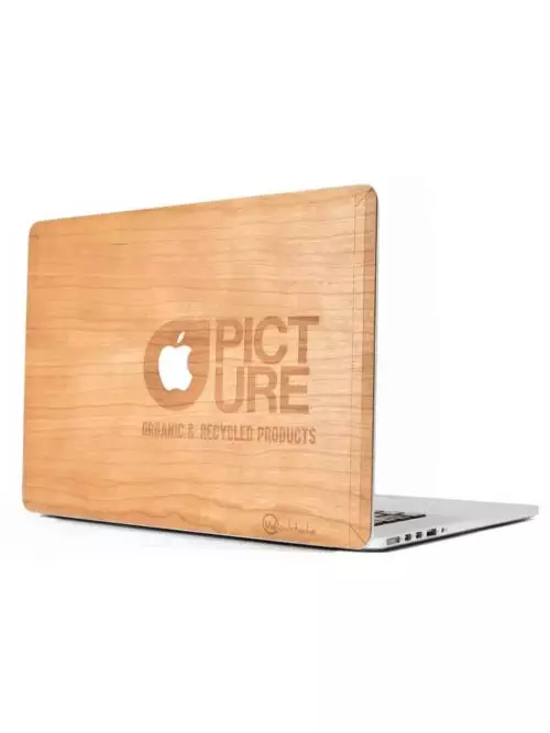 Fa MacBook borítás használat közben