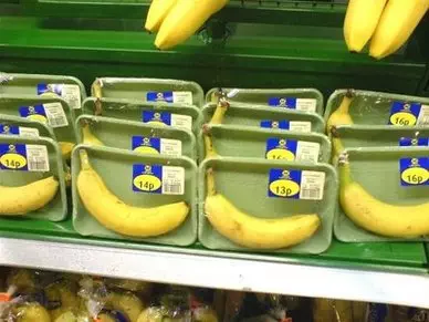 Túlzott csomagolás - banánok